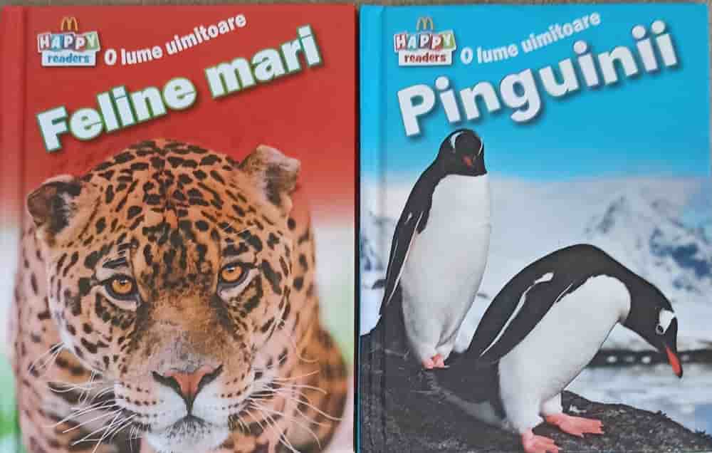 Set 2 carticele happy readers: feline mari, pinguinii