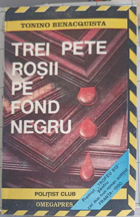 Trei Pete Rosii Pe Fond Negru