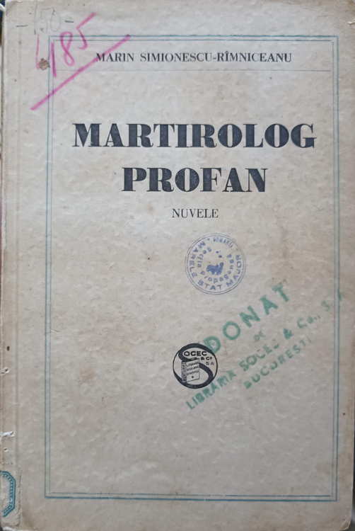 Martirolog Profan. Nuvele