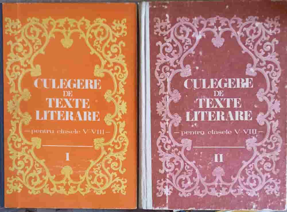 Vezi detalii pentru Culegere De Texte Literare Pentru Clasele V- Viii Vol.1-2