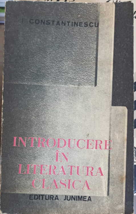 Introducere In Literatura Clasica