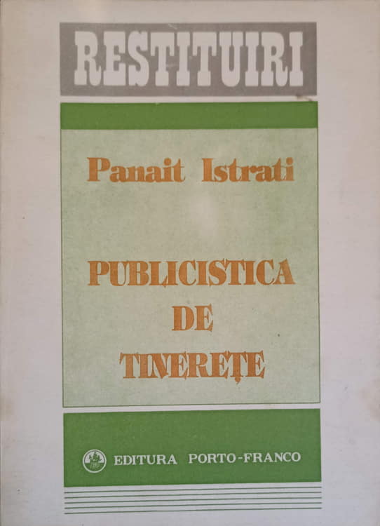 Vezi detalii pentru Publicistica De Tinerete