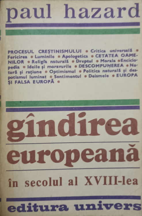 Vezi detalii pentru Gandirea Europeana In Secolul Al Xviii-lea