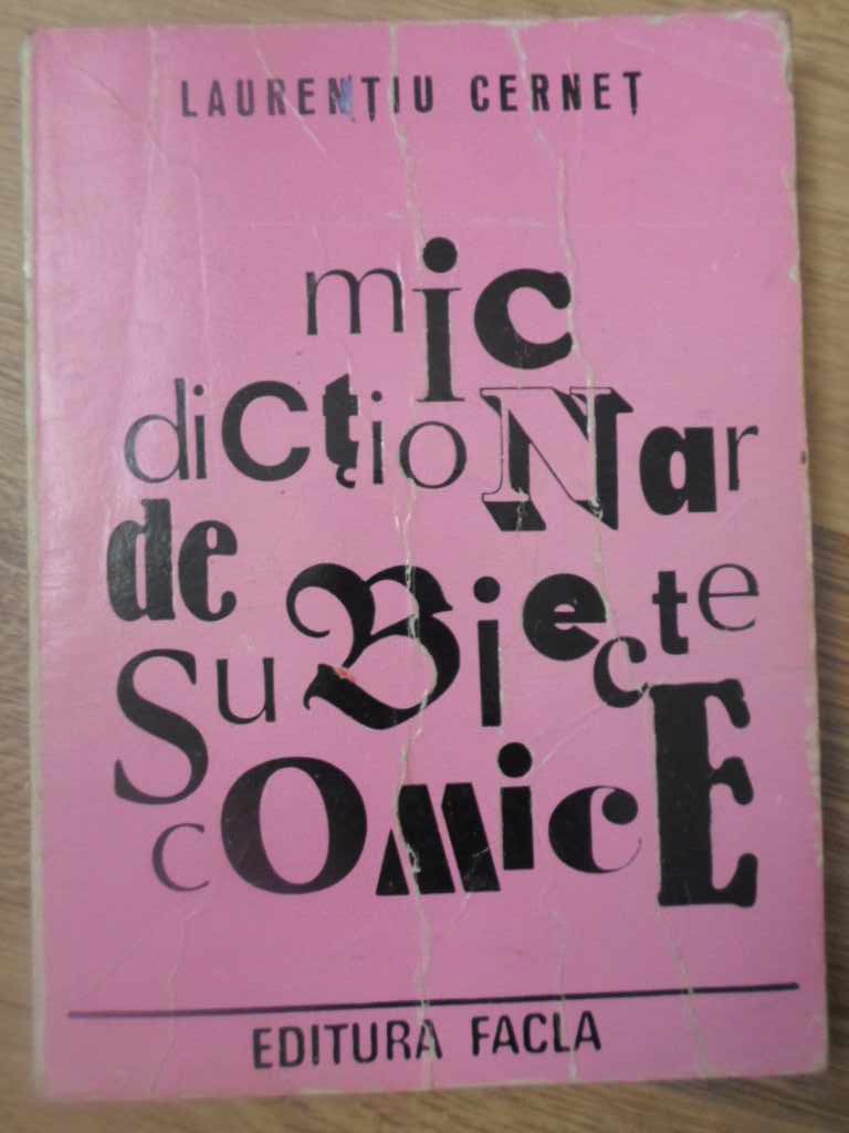 Mic Dictionar De Subiecte Comice