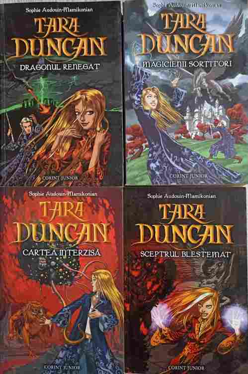 Lot 4 Carti Tara Duncan. Cartea Interzisa. Sceptrul Blestemat. Dragonul Renegat. Magicienii Sortitori