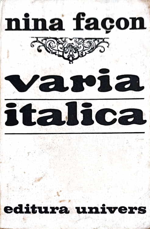 Vezi detalii pentru Varia Italica