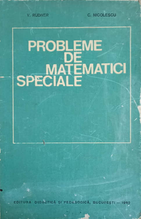 Probleme De Matematici Speciale