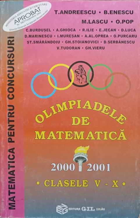Olimpiadele de matematica 2000 2001 clasele v-x