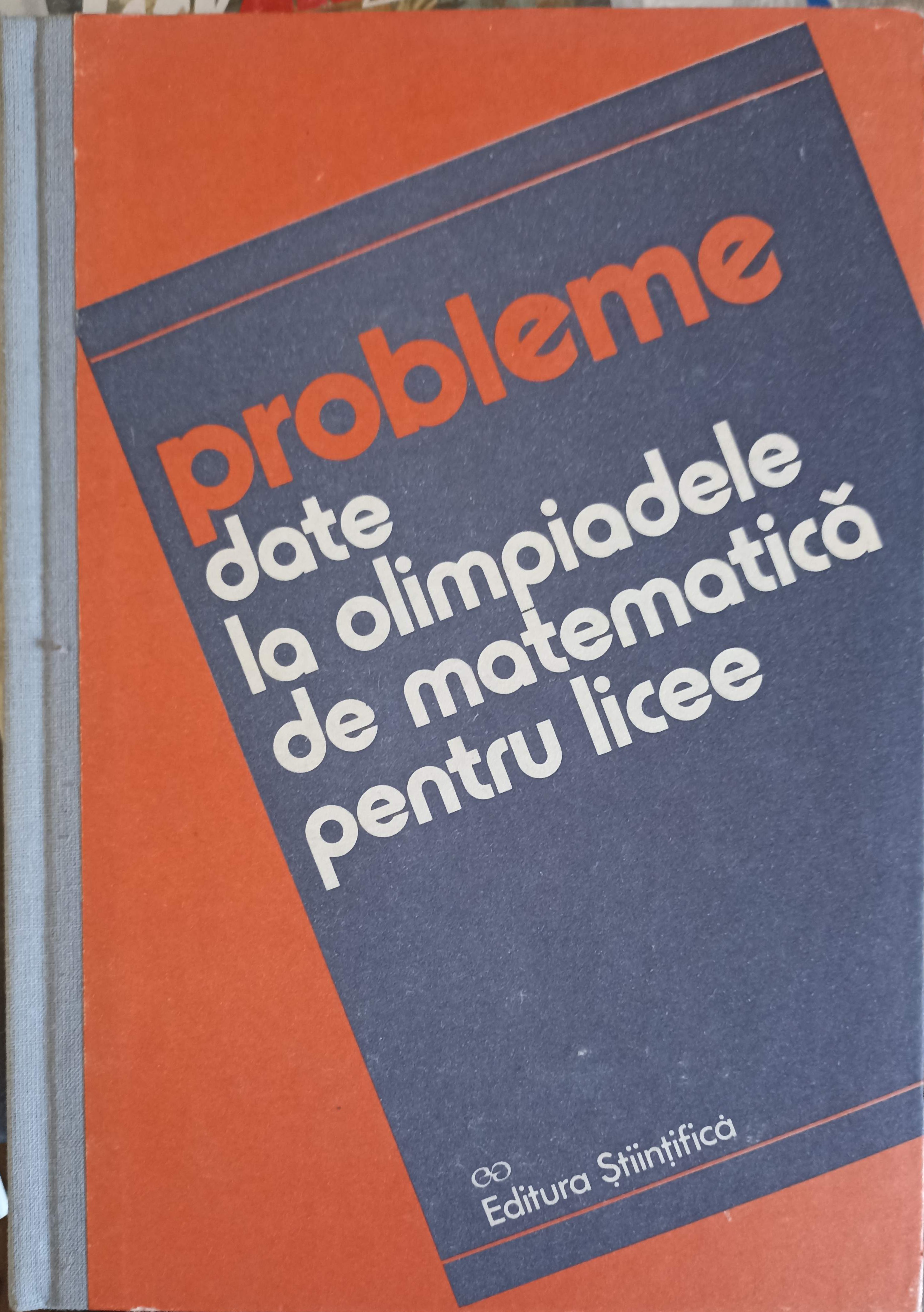 Probleme Date La Olimpiadele De Matematica Pentru Licee