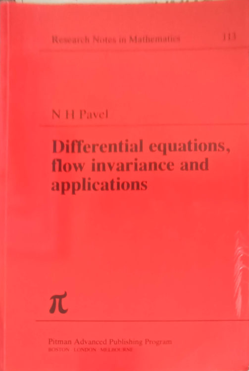 Vezi detalii pentru Differential Equations, Flow Invariance And Application