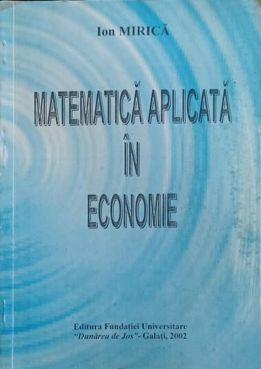 Matematica aplicata in economie