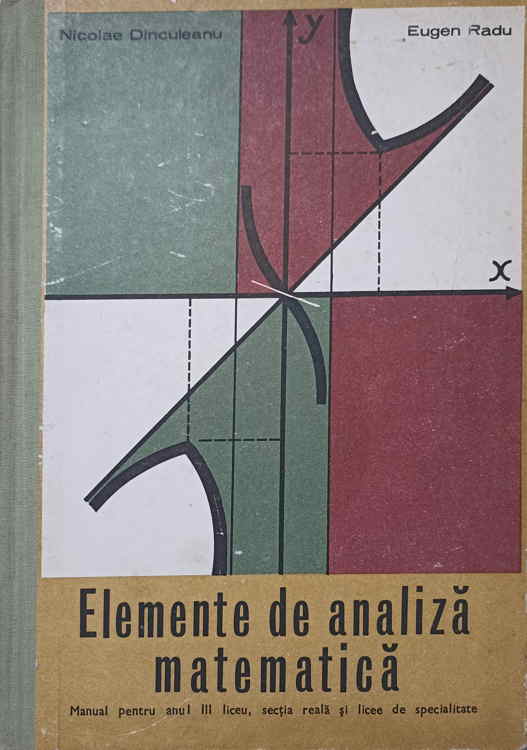 Vezi detalii pentru Elemente De Analiza Matematica. Manual Pentru Anul Iii Liceu