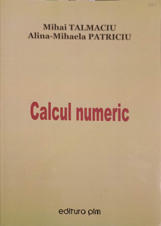 Vezi detalii pentru Calcul Numeric