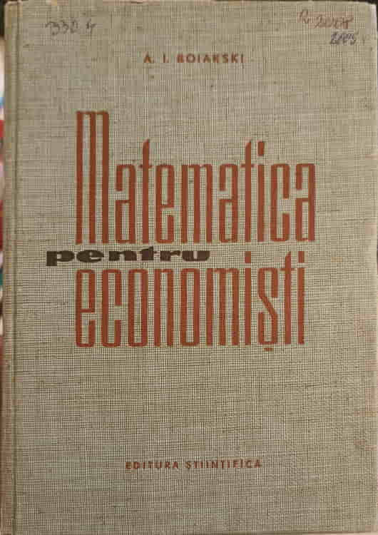 Matematica Pentru Economisti