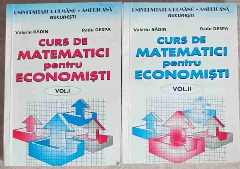 Curs De Matematici Pentru Economisti Vol.1-2