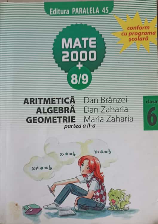 Vezi detalii pentru Aritmetica Algebra Geometrie, Clasa 6, Partea 2