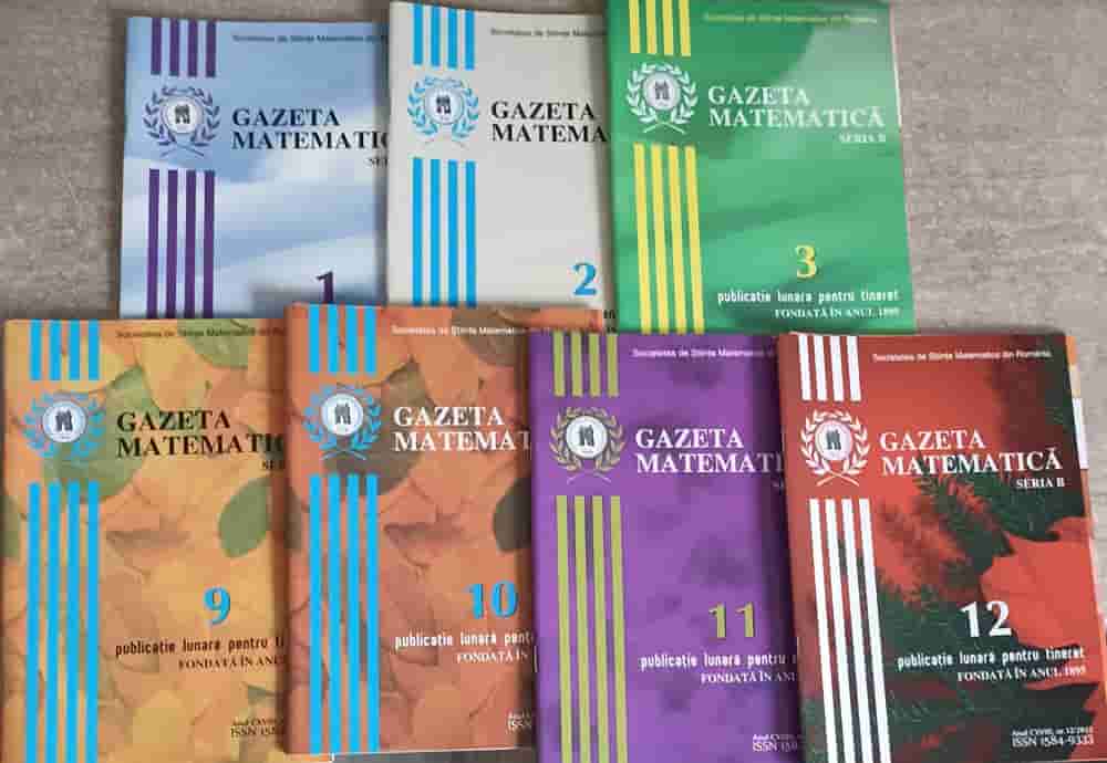 Vezi detalii pentru Gazeta Matematica 2013, Seria B Vol.1-3, 9-12 (7 Reviste)