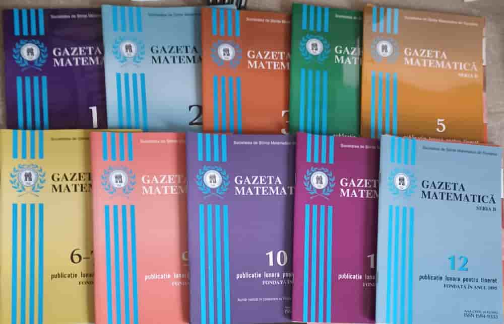 Gazeta Matematica 2012, Seria B Vol.1-12 (10 Reviste)