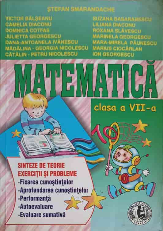 Vezi detalii pentru Matematica Clasa A Vii-a