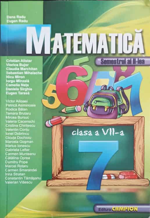 Vezi detalii pentru Matematica Clasa A Vii-a, Semestrul 2