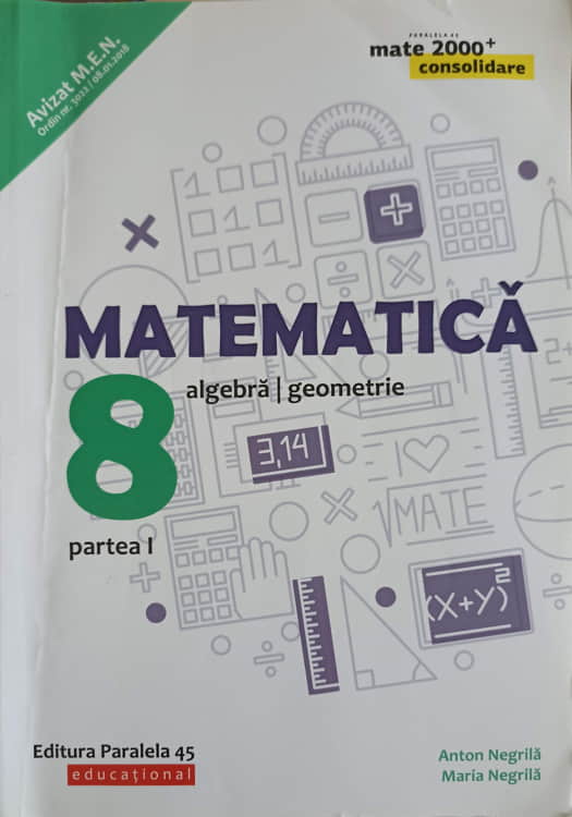 Matematica Algebra, Geometrie, Clasa 8 Partea 1