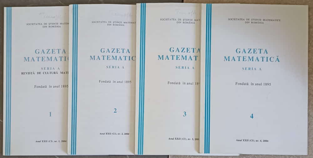 Gazeta Matematica 2004, Seria A Vol.1-4