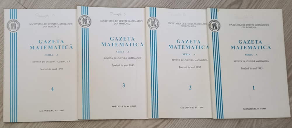 Gazeta Matematica 2005, Seria 1 Vol.1-4