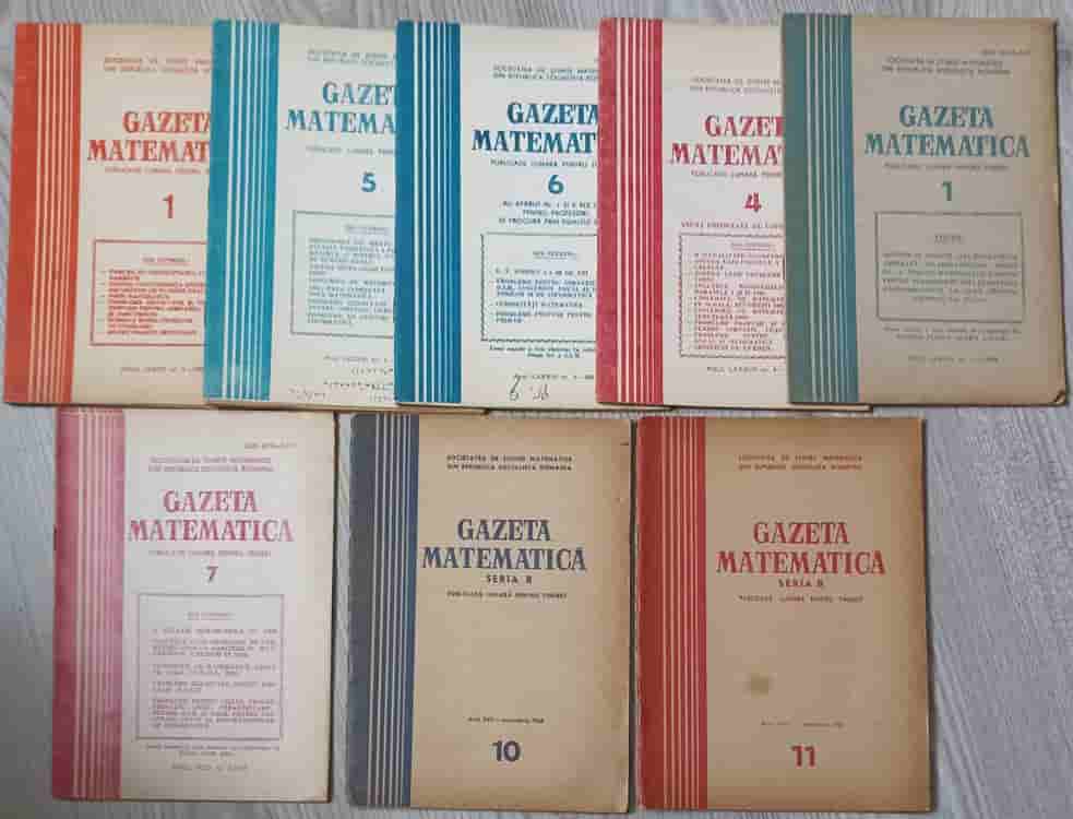 Vezi detalii pentru Gazeta Matematica 1966-1989 Diversi Ani (8 Reviste)