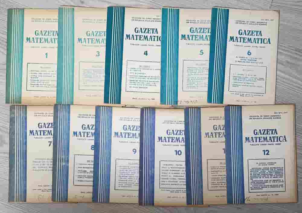 Gazeta Matematica 1981 Vol.1, 3-12 (11 Reviste)