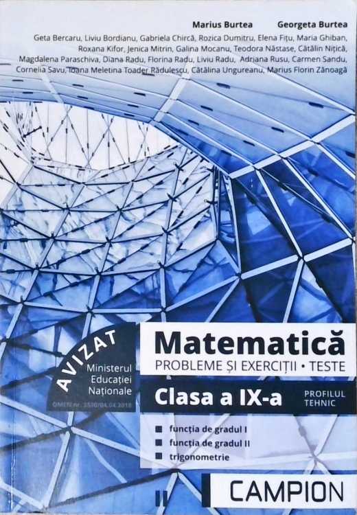 Matematica. Probleme Si Exercitii. Teste. Clasa A Ix-a