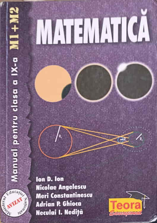 Vezi detalii pentru Matematica, Manual Pentru Clasa A Ix-a M1+m2