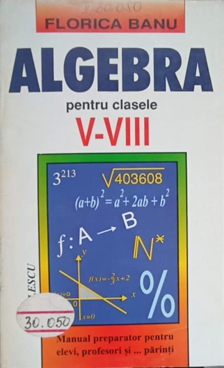 Vezi detalii pentru Algebra Pentru Clasele V-viii