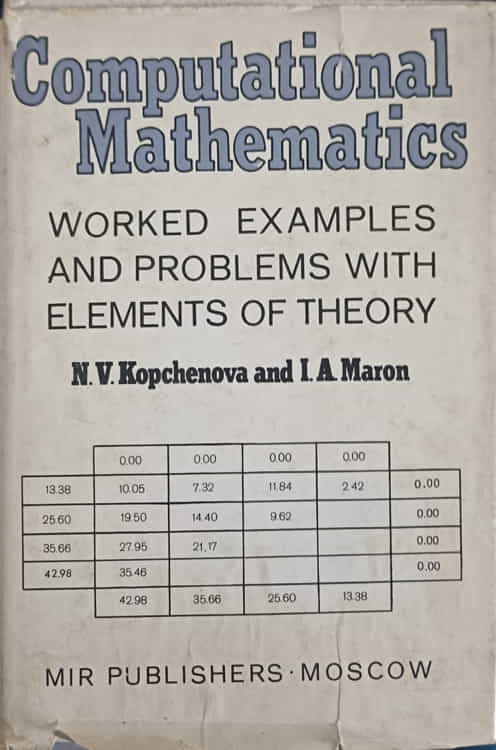 Computational Mathematics Worked Examples And Problems With Elements Of Theory