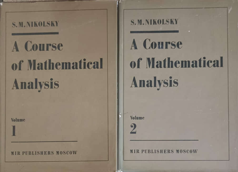 A Course Of Mathematical Analysis Vol.1-2