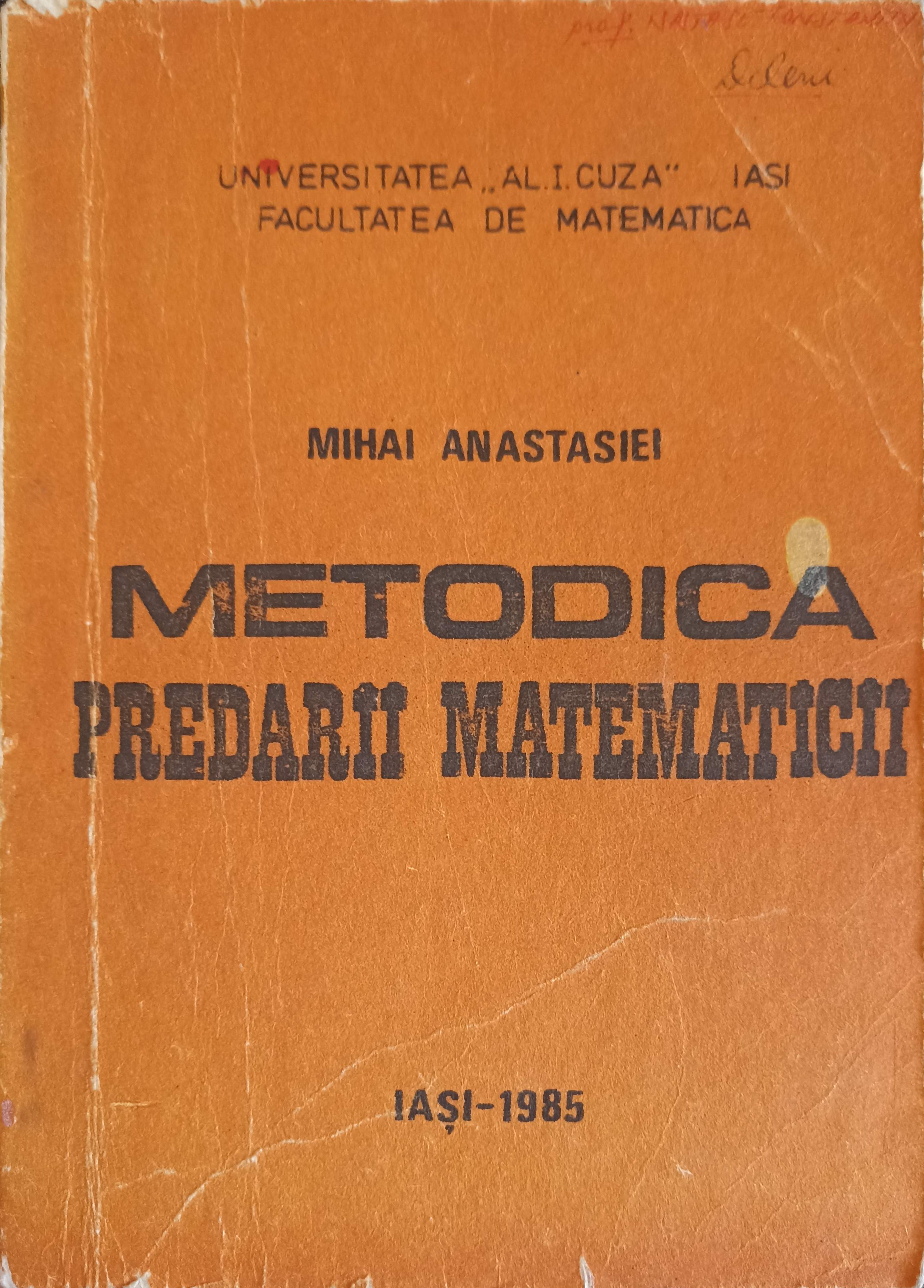 Metodica predarii matematicii