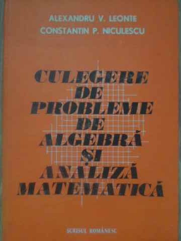 Culegere De Probleme De Algebra Si Analiza Matematica