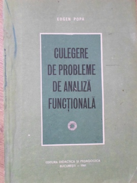 Culegere De Probleme De Analiza Functionala