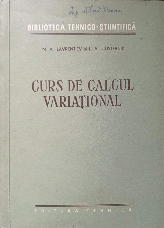 Vezi detalii pentru Curs De Calcul Variational