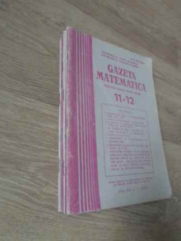 Gazeta Matematica Anul 1987, Numerele 1-12