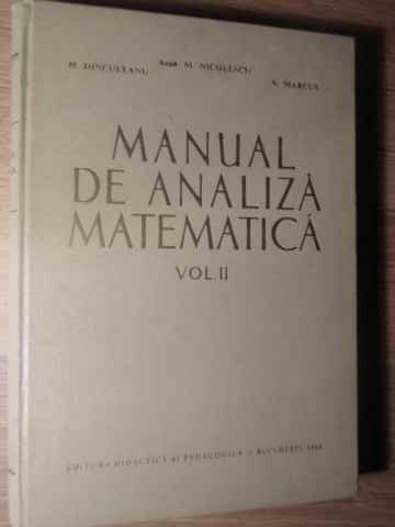 Manual De Analiza Matematica Vol.2