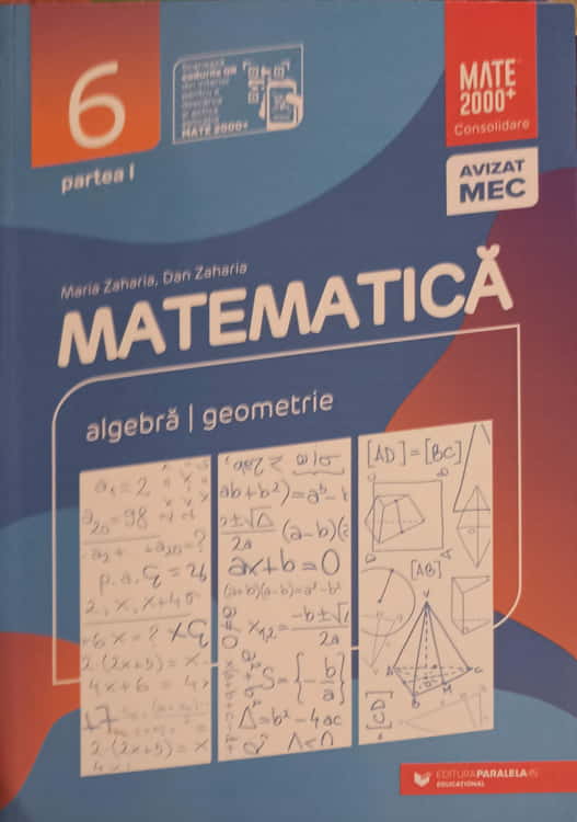 Vezi detalii pentru Matematica, Algebra, Geometrie Clasa A Vi-a, Partea 1