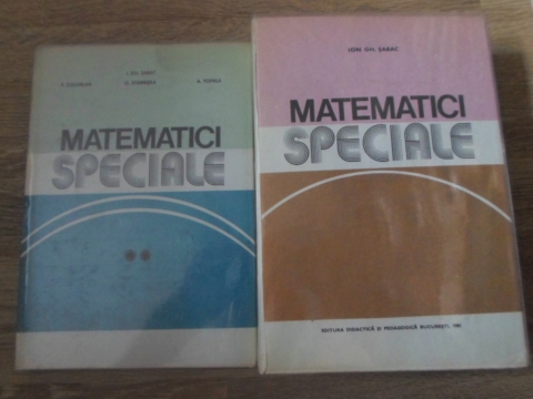 Vezi detalii pentru Matematici Speciale Vol.1-2