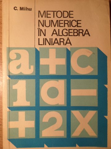 Metode Numerice In Algebra Liniara