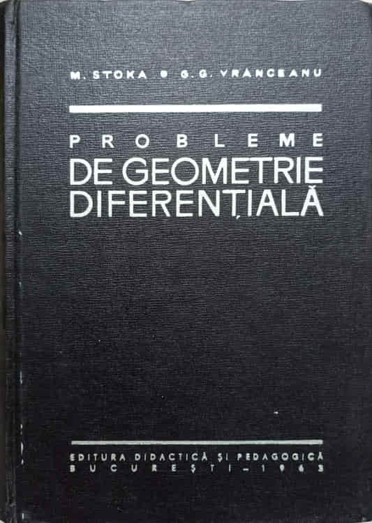 Probleme De Geometrie Diferentiala