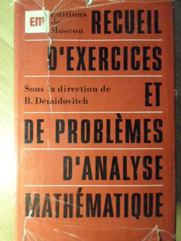 Recueil d'exercices et de problemes d'analyse matematique