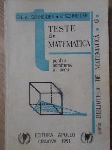 Teste De Matematica Pentru Admiterea In Liceu