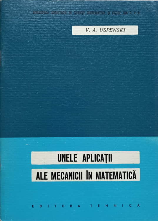 Unele Aplicatii Ale Mecanicii In Matematica