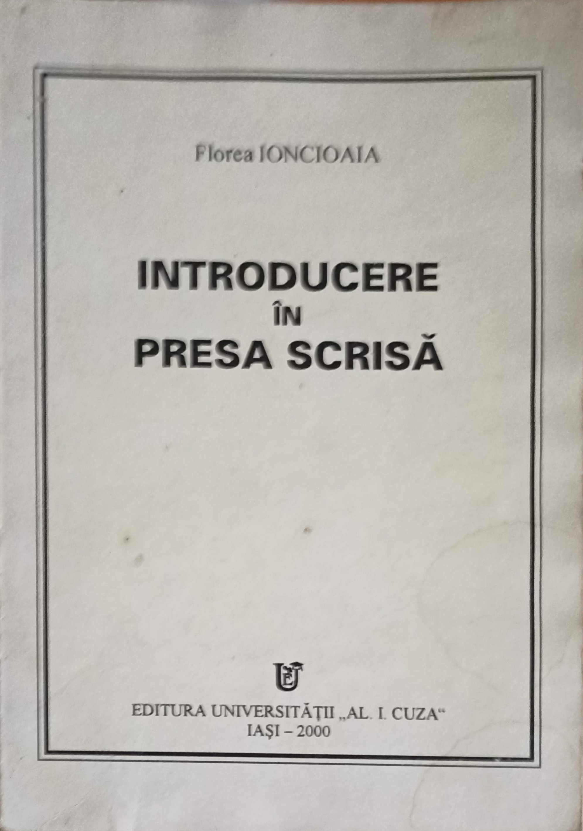 Introducere In Presa Scrisa