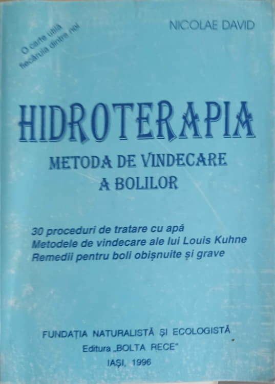 Hidroterapia Metoda De Vindecare A Bolilor