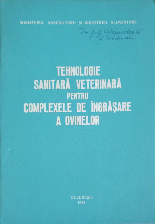 Tehnologie Sanitara Veterinara Pentru Complexele De Ingrasare A Ovinelor